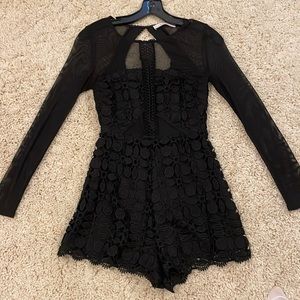 Astr The Label Black Romper